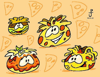 "Alternate Reality Puffles (from Club Penguin) #3: Pizza", by Jopi Visit the Fan Art section of the gallery.