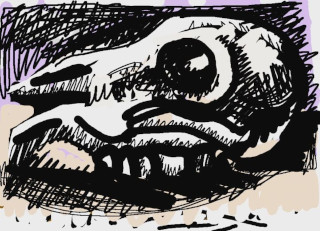 "Crânes", by paintblack_font Visit the Still Life section of the gallery.