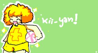 "Fanart of Kii Yan from Rhythm Tengoku", by cheesecake