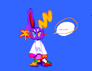 "hello world", by serena