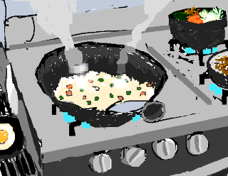 "Kitchen", by Jacob Mendon Visit the Still Life section of the gallery.