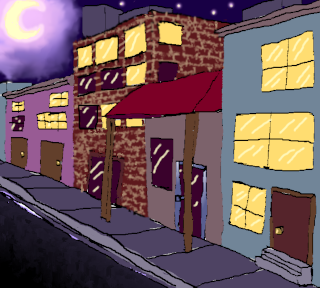 "Lavender Moonlit Street", by revon Visit the Scenes section of the gallery.
