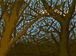 "November Forest through a Library Window", by KORG Visit the Scenes section of the gallery.