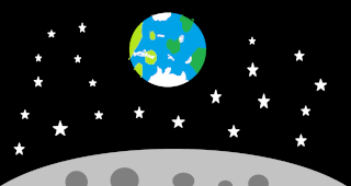 "The Earth From the Moon", by Sajal