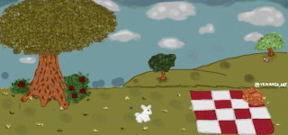"Untitled (bunny picnic)", by Temaria "Untitled (bunny picnic)", by Temaria