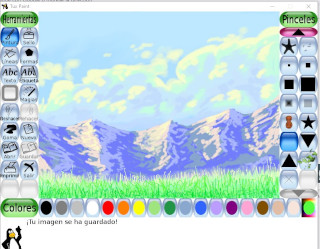 "Untitled (Mountains and Clouds)", by Guacamaca Visit the Mountains section of the gallery.