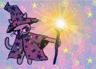 "Wizard Kitty", by cat
