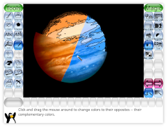 Screenshot of the Cartoon and Opposite magic tools being used