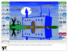 Screenshot of the Reflection magic tool being used