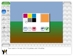 Screenshot of Tux Paint's new color mixer Screenshot of Tux Paint's new color mixer