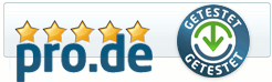 [5 stars at pro.de]