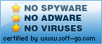 No Spyware, No Adware, No Viruses - certified by
www.soft-go.com